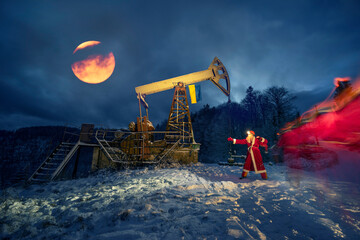 Santa Claus brought gifts to oil geologists  Ukraine
