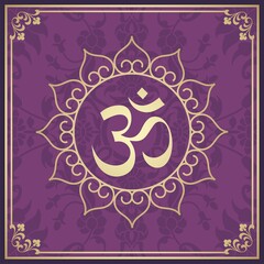 aum syllable , paisley design ,Hinduism , India	