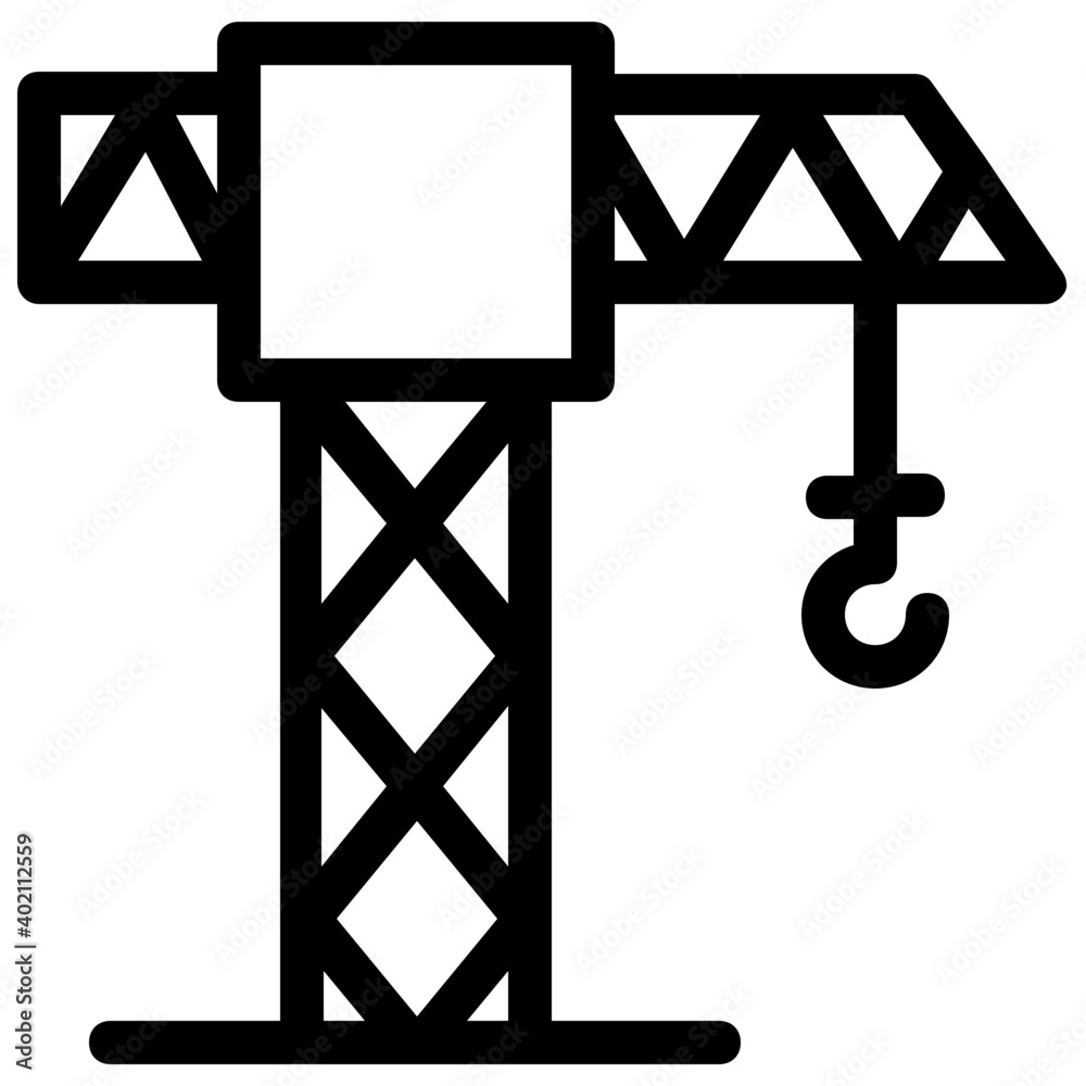 Poster construction crane