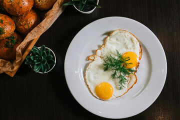 fried eggs