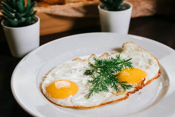 fried eggs