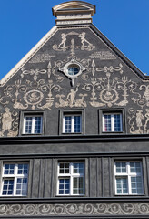  The facade of the restored Gdańsk patrician house at Long Lane in Old Town.