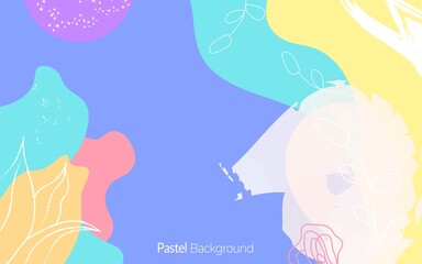 creative abstract pastel shape background