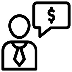 Financial Discussion Vector