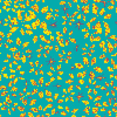 Seamless gold flowers background. Seamless gold leaves background. Pattern background.