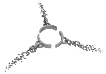 Shackle Chain Break Collar Ring
