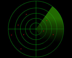 green radar screen