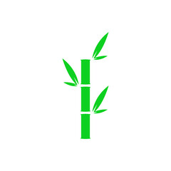Fototapeta na wymiar Bamboo icon flat vector illustration