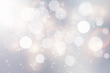 vector abstract magical bokeh light on gradient blue grey background