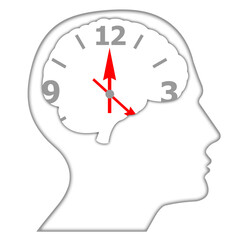 Ilustração - vida condicionada pelo relógio