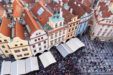 Prag: Marktplatz von oben