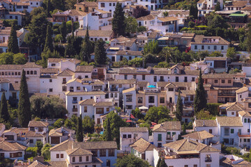Fototapeta na wymiar Scene from Albaicín, Granada, Spain.