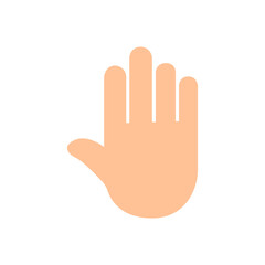 palm icon on a white background, vector illustration