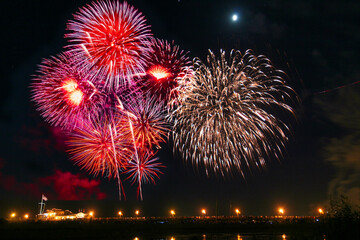 July 4th fireworks in Santa Barbara