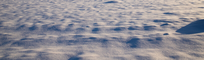 fresh snow winter background banner