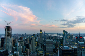 Obraz premium Skyline of New york city is One of the best night view in the world.