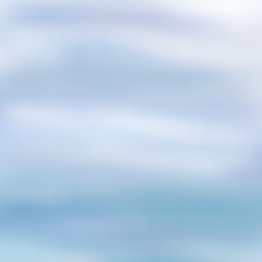 Vibrant blurred sea or sky clouds. Vector gradient background