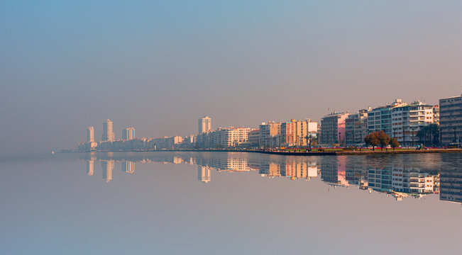 View from Alsancak, (Kordon), izmir. izmir is the third most populous city in Turkey
