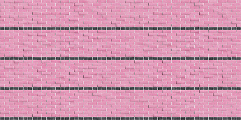 Pink Brick Wall Seamless Background Texture