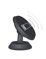 Wireless phone charger. vector illustration 