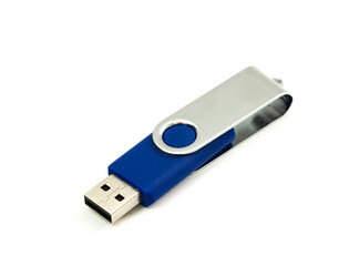 usb flash drive memory on white background