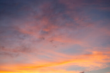 Italy, Province of Milan, sky, clouds in color 
