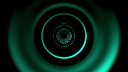 Round tunnel with dark and light areas. Computer generated dynamic background. 3D rendering