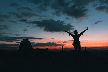 silhouette of a person