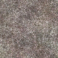 Cartoon seamless texture of color fantasy cobble stone ground pavement