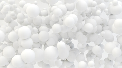 White bubbles background