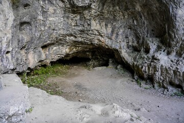 cave in mountains, digital photo picture as a background