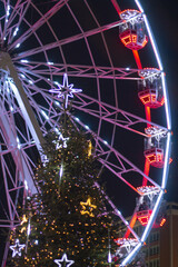 Ferris Wheel Christmas Time City