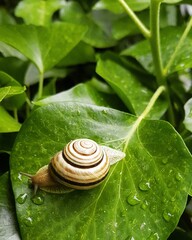snail on leaf © Filip
