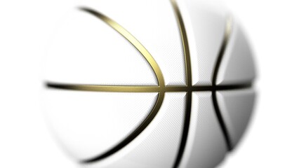 Basketball and Particles. 3D illustration. 3D high quality rendering. 3D CG.	