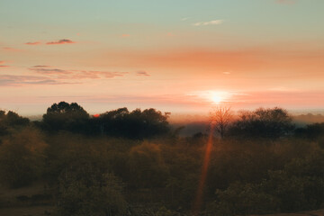 Obraz premium sunset in the mountains