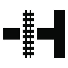Obraz premium Highway-Rail Grade Crossing Sign