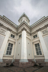Fototapeta premium Helsinki streets, historical buildings, Finland.