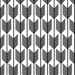 Chevron pattern background, Arrow pattern seamless, Navy and white pattern, Vector