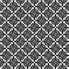 pattern design geometric seamless flower background black and white vector web illustration