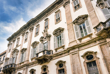 facade of italian buildings