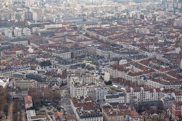city aerial view