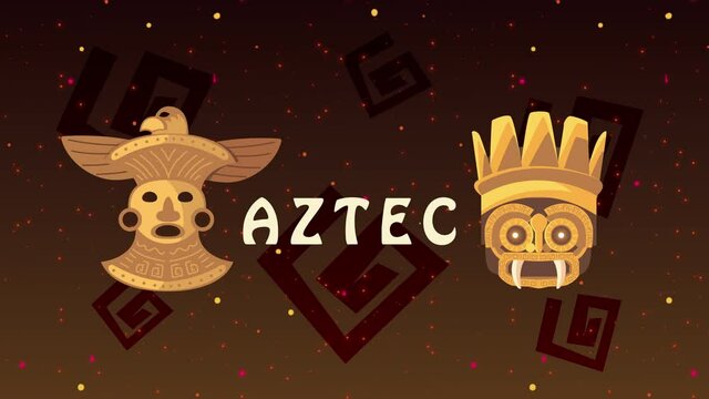 culture aztec idolos golden animation