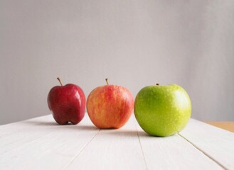 Cycle of apple ripe for harvesting    