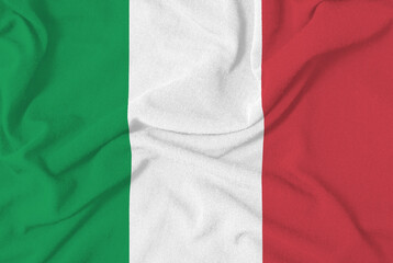 cotton fabric flag Italy illustrating nationalism