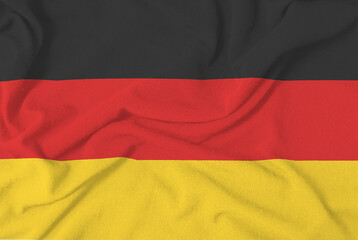 cotton fabric flag of Germany illustrating nationalism
