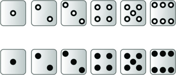 
set of dice on a plane
 eps is easy to edit