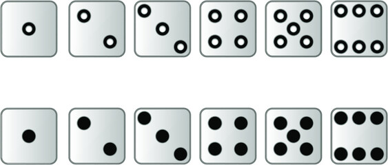 
set of dice on a plane
 eps is easy to edit