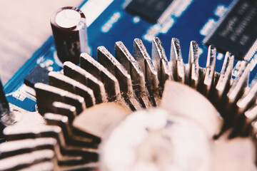 broken and dirty cooler .
