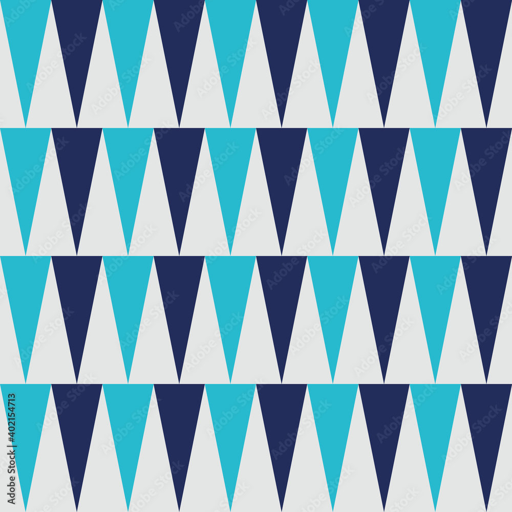 Poster green and blue abstract triangles repeat pattern print background