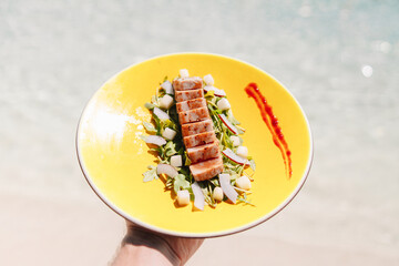 Food and drink in a luxury resort